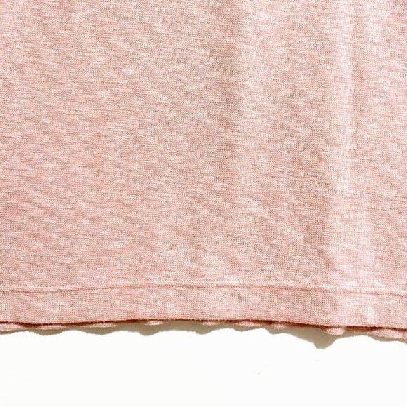 J. Crew V-neck pink space-dyed Top, size L - Picture 6 of 9